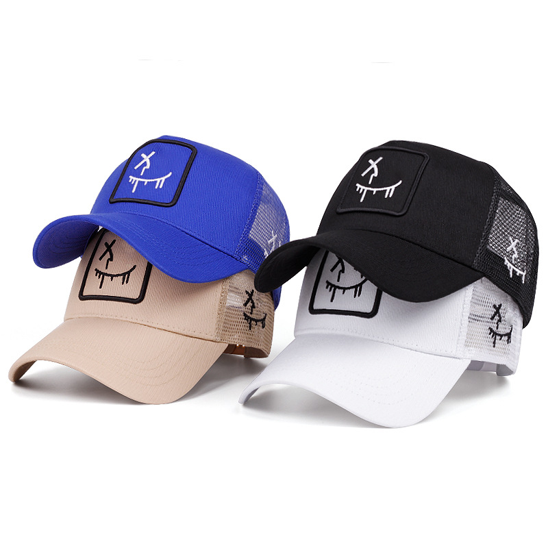 😄 Casca de baseball unisex cu motiv smiley ✨