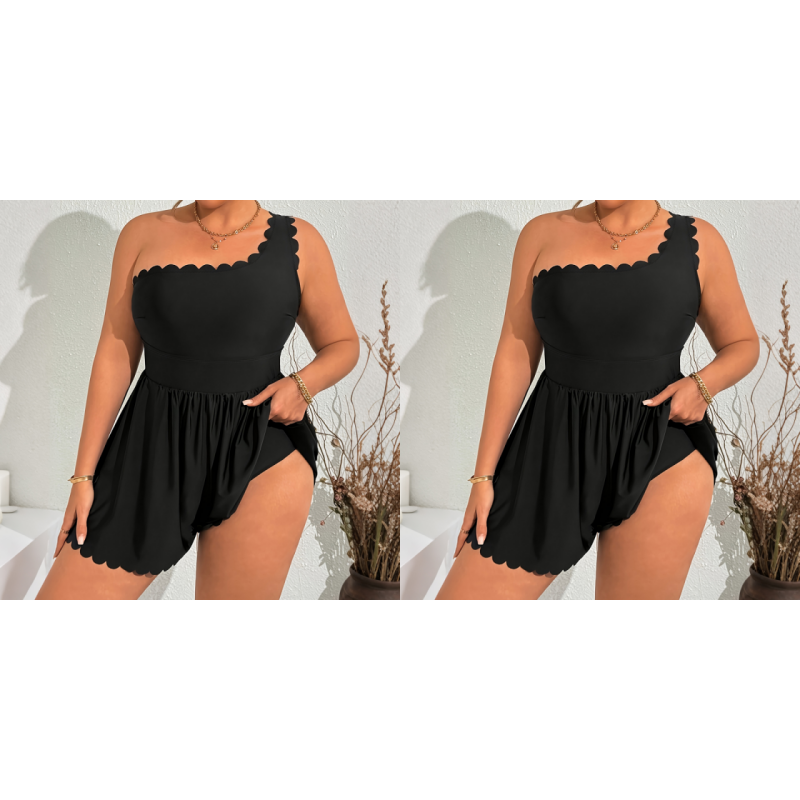 Costum de baie sexy cu volane pentru femei cu dimensiuni mari-2