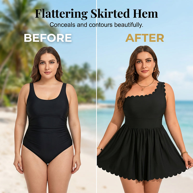Costum de baie sexy cu volane pentru femei cu dimensiuni mari-1