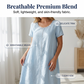 Rochie casual din bumbac și in pentru femei-7