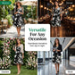 🔥Ofertă limitată în timp - Rochia din șifon cu imprimatur floral elegant pentru femei-7