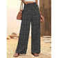 Oferte speciale pentru mărimi mari😍Pantaloni largi cu talie înaltă și smocuri pentru femei-4