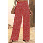 Oferte speciale pentru mărimi mari😍Pantaloni largi cu talie înaltă și smocuri pentru femei-5
