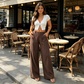 🔥LAST DAY 49% OFF ☀️🛍️Women's Summer Classical Cotton-Linen Lightweight Palazzo Pants
