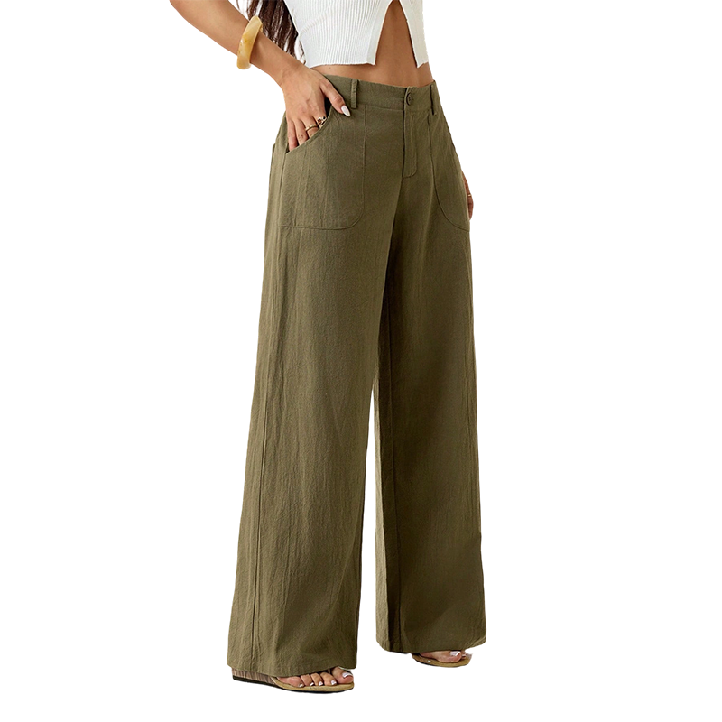 🔥LAST DAY 49% OFF ☀️🛍️Women's Summer Classical Cotton-Linen Lightweight Palazzo Pants-8