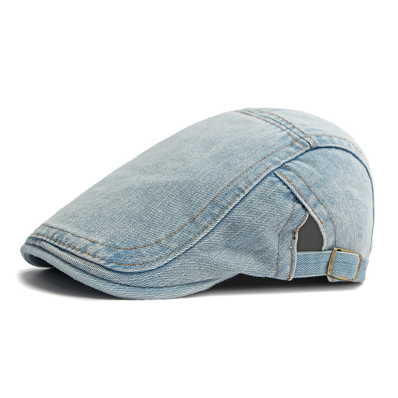 O beretă din denim la modă-8