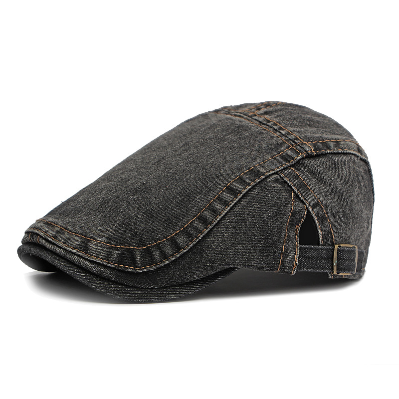 O beretă din denim la modă-10