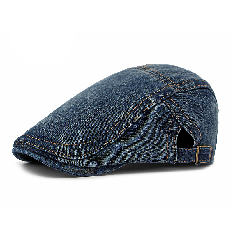 O beretă din denim la modă-9