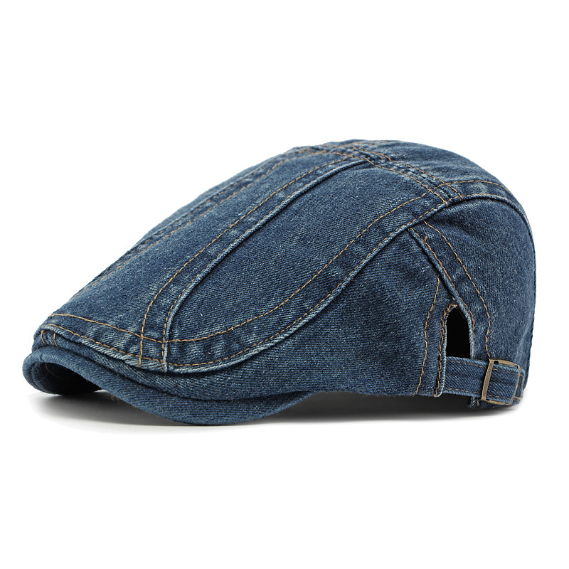 O beretă din denim la modă-12