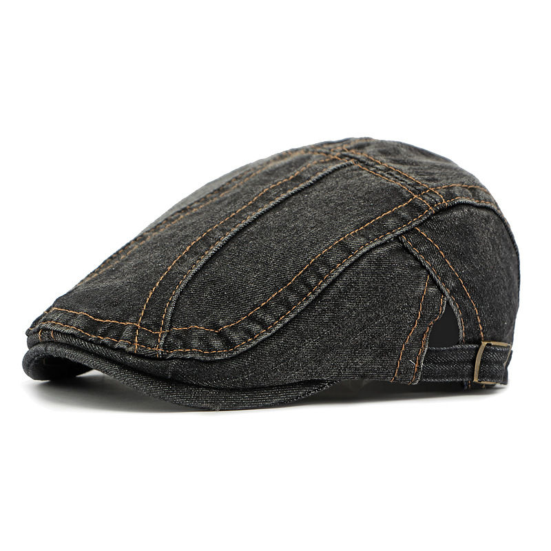 O beretă din denim la modă-13