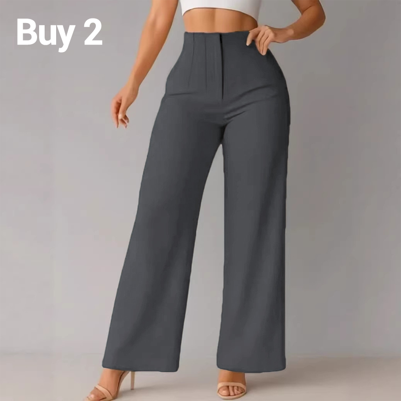Pantaloni Casual pentru Femei, Culoare Uni, Cu Tăietură Largă-22