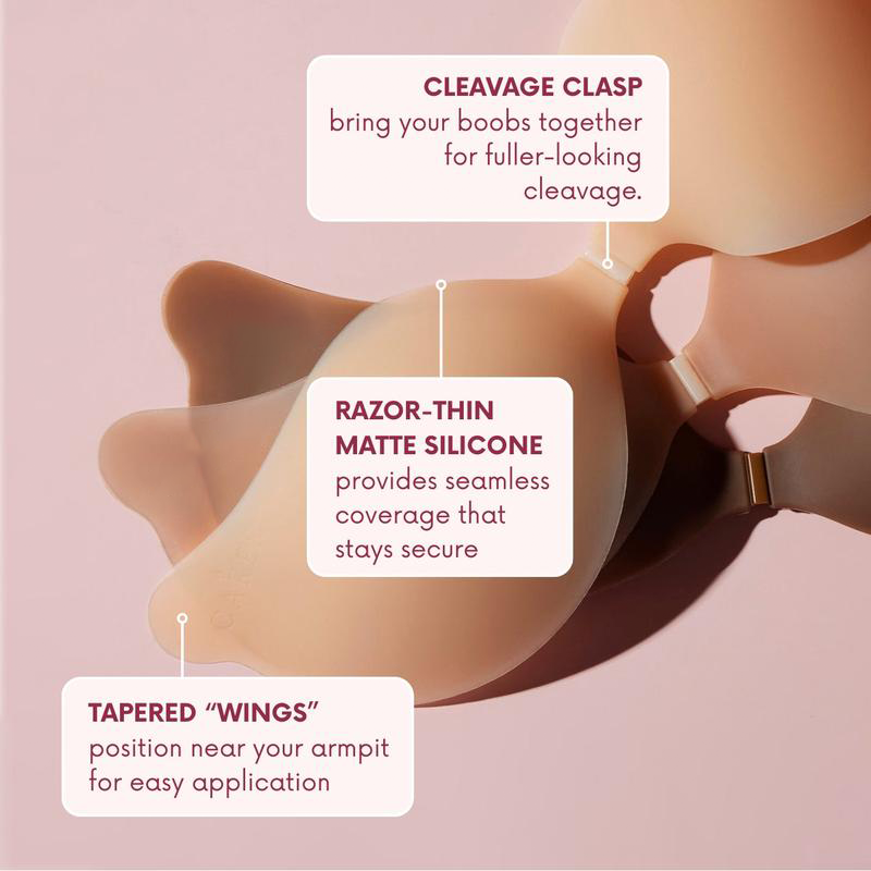 Strapless Self-Adhesive Bra for Backless Dresses-1