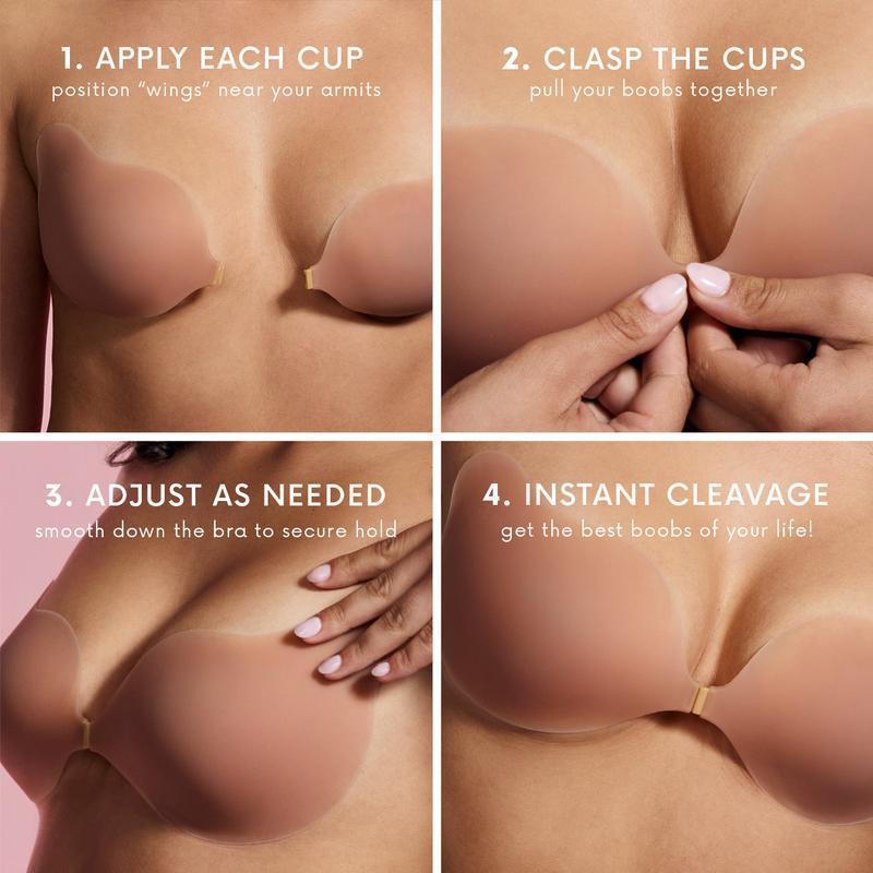 Strapless Self-Adhesive Bra for Backless Dresses-5