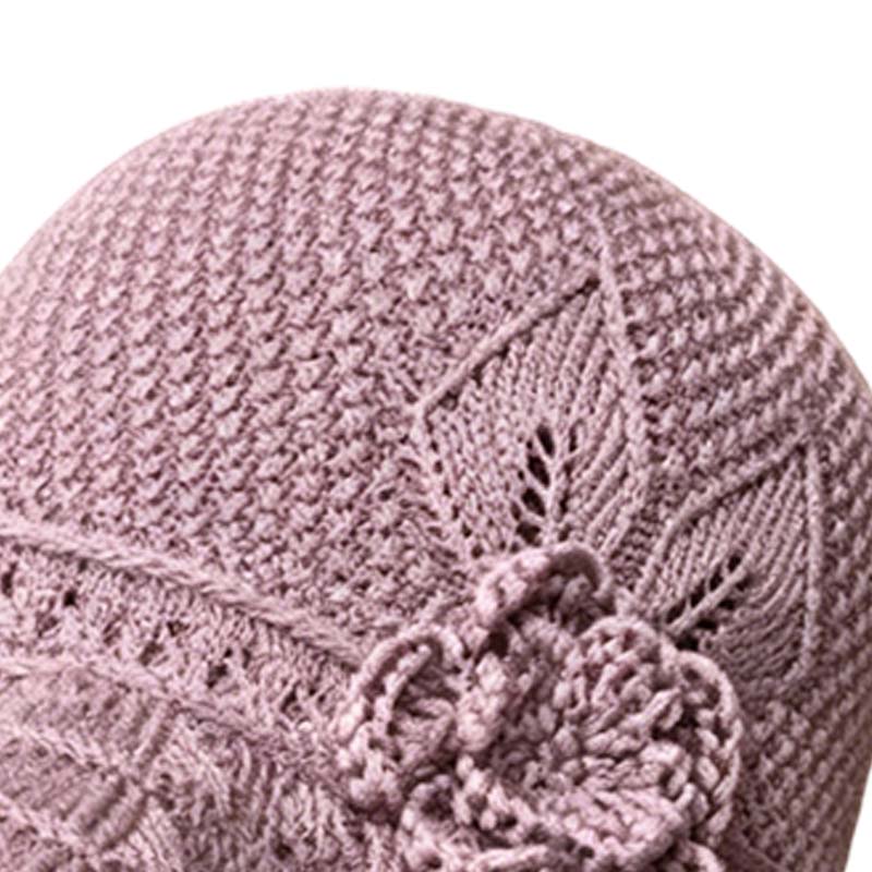 👒O pălărie elegantă cu flori împletite, pentru protecție solară🌸-3