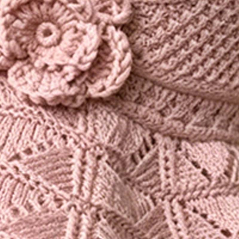 👒O pălărie elegantă cu flori împletite, pentru protecție solară🌸-4