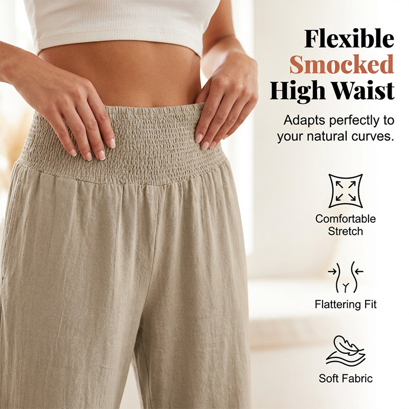 ❤️Pantaloni de lounge cu volane, stil Boho, pentru femei