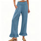 ❤️Pantaloni de lounge cu volane, stil Boho, pentru femei-2