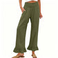 ❤️Pantaloni de lounge cu volane, stil Boho, pentru femei-8