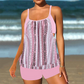 ❤️Set de două piese pentru femei: bluză tip tankini și pantaloni scurți-3