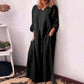 Rochie maxi lejeră din bumbac și in, pentru femei-10