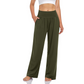 Pantaloni de yoga și de zi cu zi pentru femei, cu talie înaltă și buzunare-9