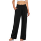 Pantaloni de yoga și de zi cu zi pentru femei, cu talie înaltă și buzunare-15