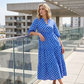 Rochie Maxi Bohemiană Imprimată, Casual pentru Femei