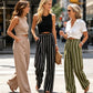 Pantaloni casual pentru femei, talie înaltă, cu picioare largi