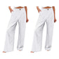 Pantaloni casual pentru femei, talie înaltă, cu picioare largi
