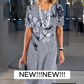 Rochie casual pentru femei, cu imprimeu și guler rotund