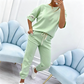 Set de top cu mânecă scurtă și pantaloni, casual pentru femei