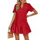 Rochie babydoll din dantelă, vaporoasă, pentru femei, vară