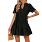 Rochie babydoll din dantelă, vaporoasă, pentru femei, vară