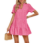 Rochie babydoll din dantelă, vaporoasă, pentru femei, vară