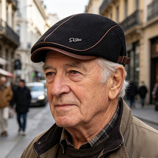 Pălărie tricotată caldă tip newsboy pentru bărbați