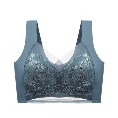 💟Sutien pentru femei realizat din mătase de gheață cu dantelă👙