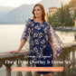 Set de rochie și suprapunere cu imprimeu floral elegant pentru femei