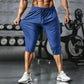Pantaloni Capri sportivi pentru bărbați, cu uscare rapidă