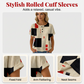 Tricou Henley pentru femei cu imprimeu abstract colorat