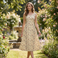 Rochie maxi fără mâneci, cu imprimeu floral și buzunare, pentru femei