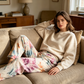 Pantaloni casual cu imprimeu floral pentru femei