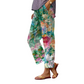 Pantaloni casual cu imprimeu floral pentru femei