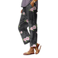 Pantaloni casual cu imprimeu floral pentru femei