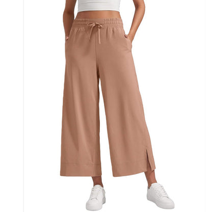 Pantaloni scurți casual pentru femei, cu talie largă și buzunare