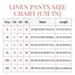 Pantaloni capri din bumbac și in, cu șnur, pentru femei