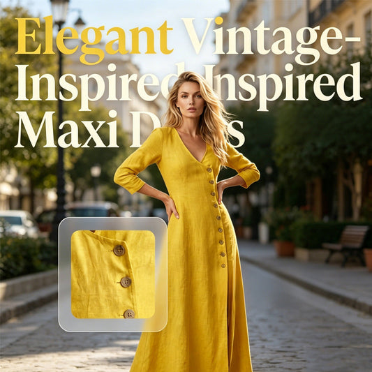 Rochie cămașă cu mânecă lungă, inspirată de stilul vintage