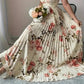 Rochie maxi plisată cu imprimeu floral elegant