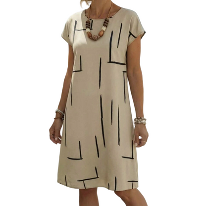 Rochie midi de vacanță, lejeră, pentru femei