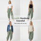 Pantaloni Harem din Amestec de In pentru Femei, Casual