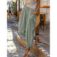 Pantaloni Harem din Amestec de In pentru Femei, Casual